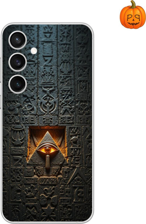 Samsung Galaxy S23 Uyumlu Şeffaf Kılıf Antik Mısır 4 Tasarımlı