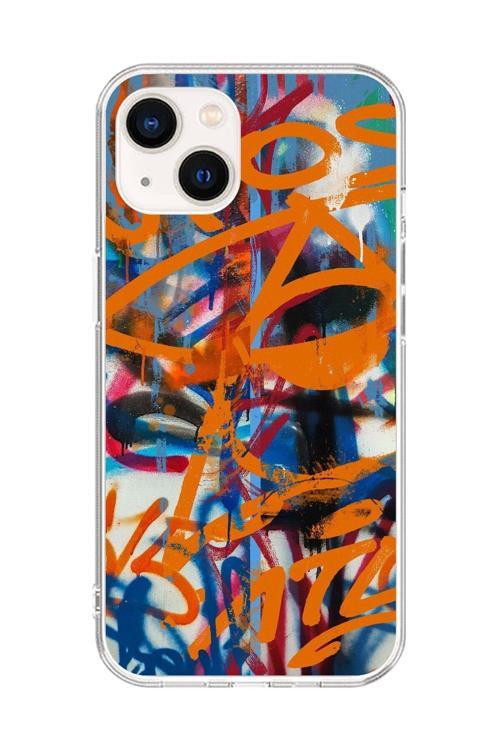 İphone 14 Uyumlu Şeffaf Kılıf Graffiti 2 Tasarımlı