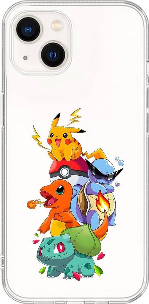 İphone 15 Uyumlu Şeffaf Kılıf Pokemon 1 Tasarımlı