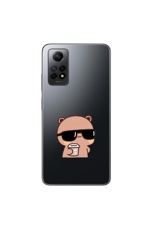 Xiaomi Redmi Note 12 Pro Uyumlu Şeffaf Kılıf Couple Ayıcık 1 Tasarımlı