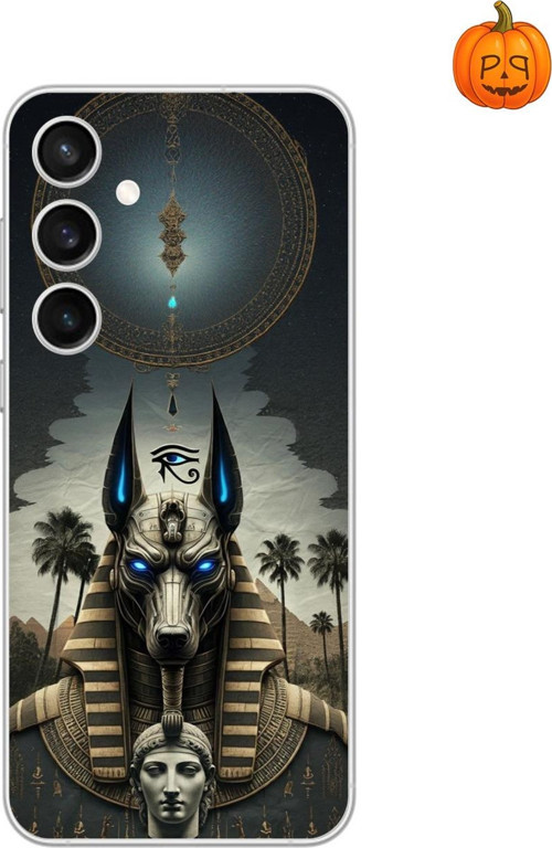Samsung Galaxy S23 Uyumlu Şeffaf Kılıf Antik Mısır 5 Tasarımlı