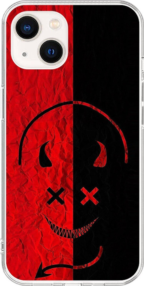 İphone 15 Uyumlu Şeffaf Kılıf Devil 2 Tasarımlı