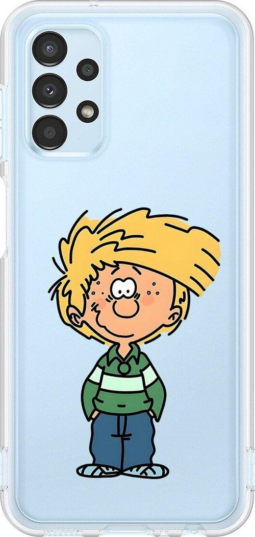 Samsung Galaxy A13 Uyumlu Şeffaf Kılıf Cartoon 2 Tasarımlı