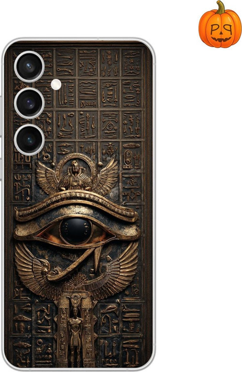 Samsung Galaxy S23 Uyumlu Şeffaf Kılıf Antik Mısır 2 Tasarımlı