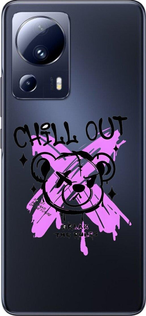 Xiaomi Mi 13 Lite Uyumlu Şeffaf Kılıf Graffiti 7 Tasarımlı