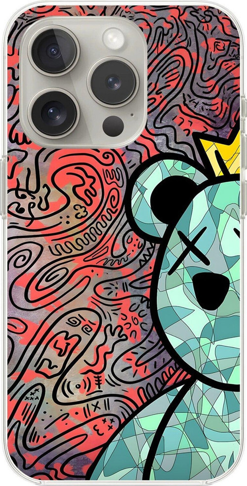 İphone 12 Pro Max Uyumlu Şeffaf Kılıf Graffiti 12 Tasarımlı
