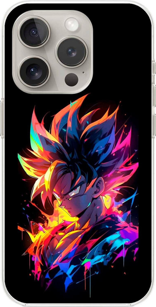 İphone 14 Pro Max Uyumlu Şeffaf Kılıf Dragon Ball-Z Tasarımlı 2