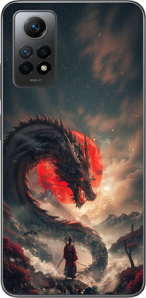 Xiaomi Redmi Note 12 Pro Uyumlu Şeffaf Kılıf Samurai 3 Tasarımlı