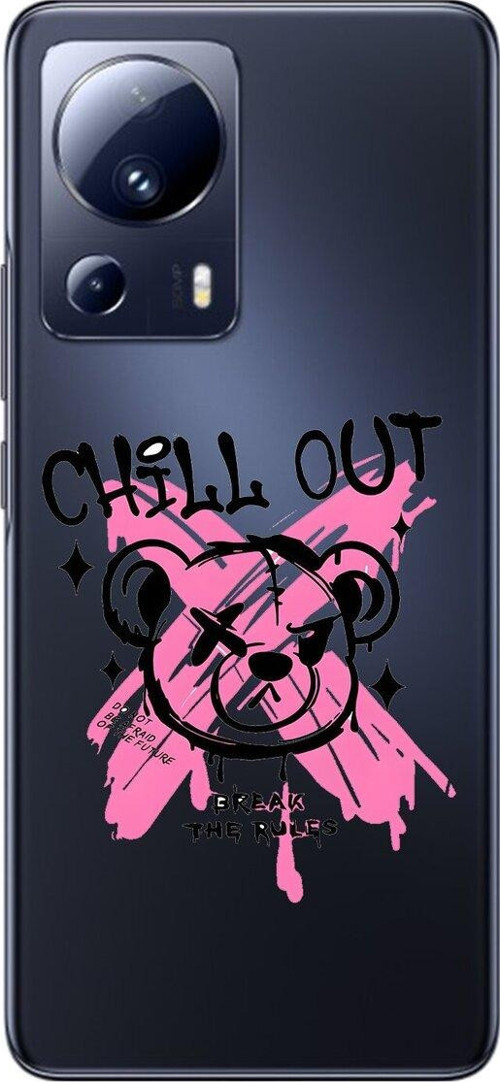 Xiaomi Mi 13 Lite Uyumlu Şeffaf Kılıf Graffiti 6 Tasarımlı