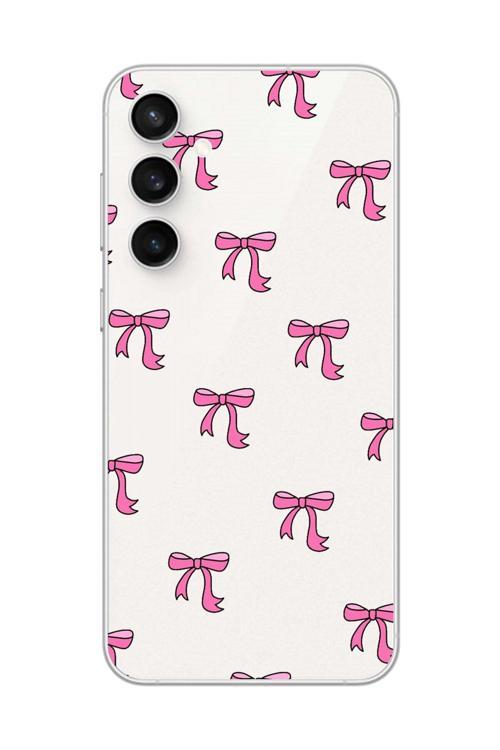 Samsung Galaxy S23 Fe Uyumlu Şeffaf Kılıf Kurdele 3 Tasarımlı