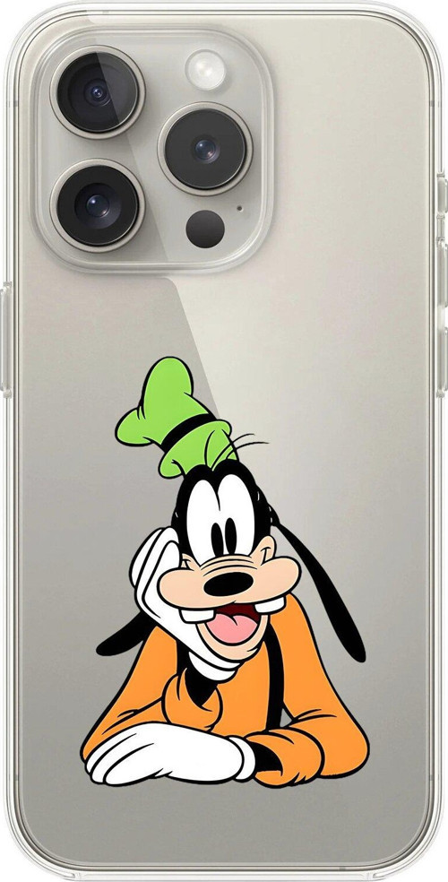 İphone 14 Pro Uyumlu Şeffaf Kılıf Cartoon Goofy 5 Tasarımlı
