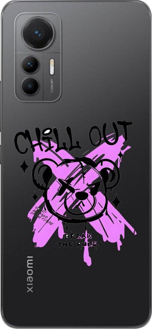 Xiaomi Mi 12 Lite Uyumlu Şeffaf Kılıf Graffiti 7 Tasarımlı