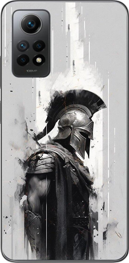 Xiaomi Redmi Note 12 Pro Uyumlu Şeffaf Kılıf Spartan 2 Tasarımlı