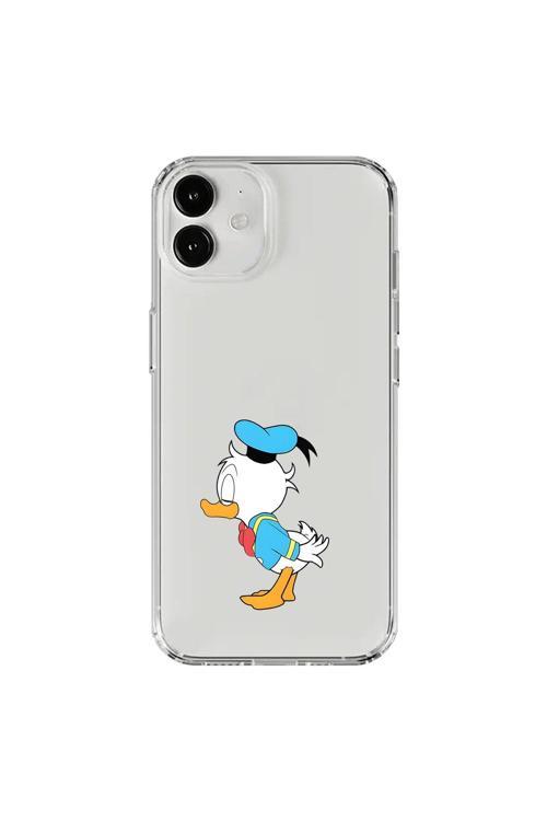 İphone 12 Mini Uyumlu Şeffaf Kılıf Couple Ördek 2 Tasarımlı