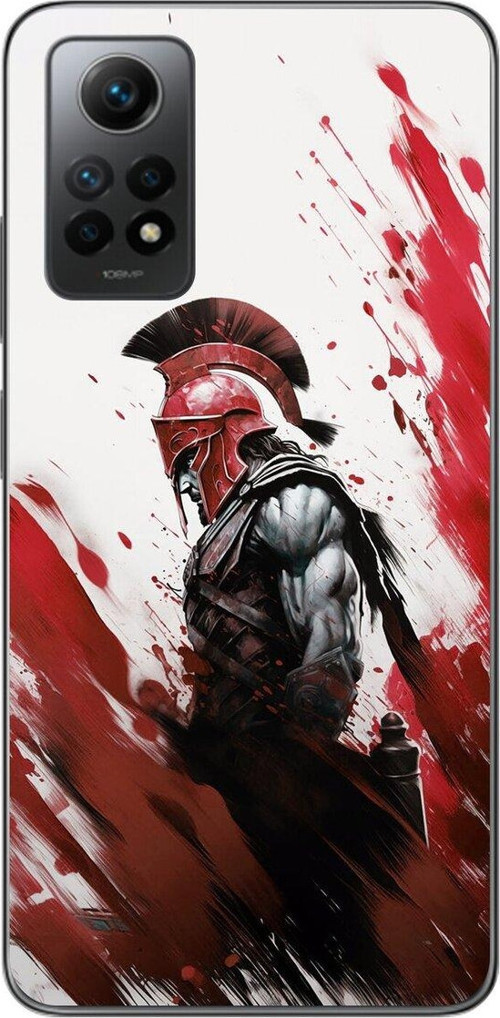 Xiaomi Redmi Note 12 Pro Uyumlu Şeffaf Kılıf Spartan 1 Tasarımlı