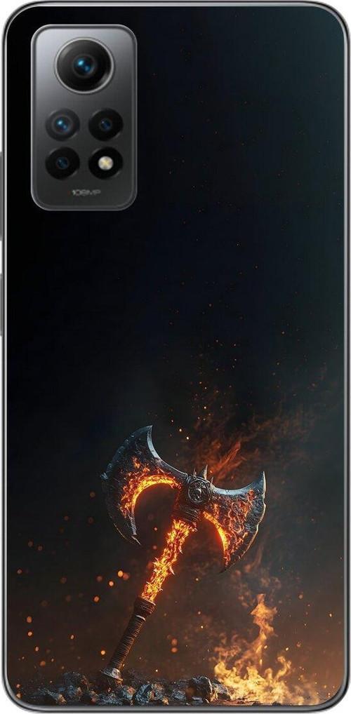 Xiaomi Redmi Note 12 Pro Uyumlu Şeffaf Kılıf Balta Tasarımlı