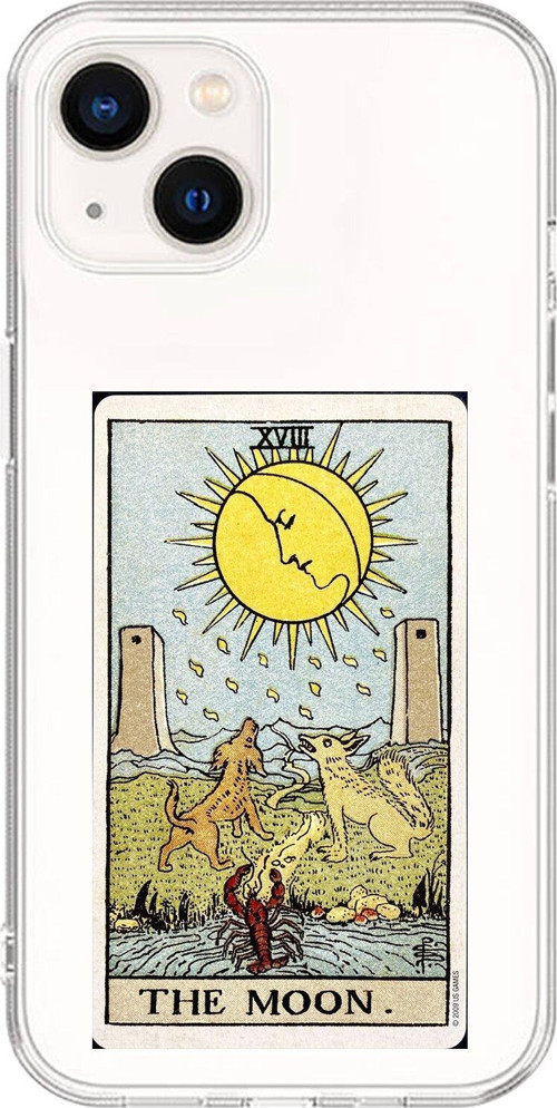 İphone 13 Mini Uyumlu Şeffaf Kılıf The Moon Tasarımlı