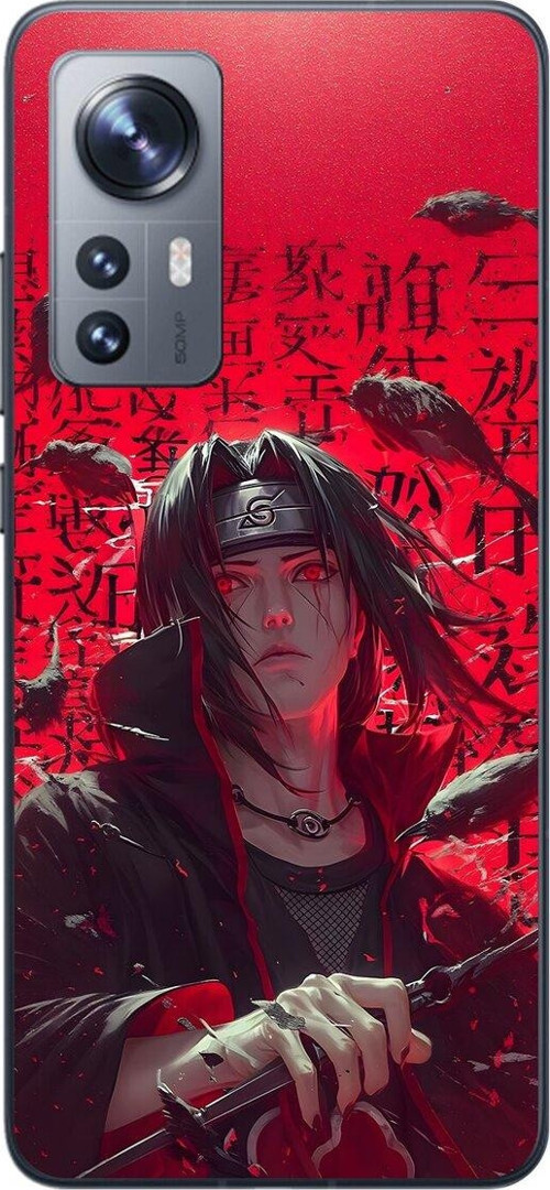 Xiaomi Mi 12 Uyumlu Şeffaf Kılıf Naruto Itachi Tasarımlı