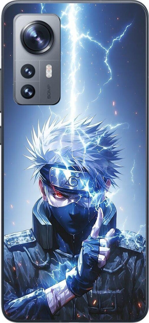 Xiaomi Mi 12 Uyumlu Şeffaf Kılıf Naruto Kakashi Tasarımlı