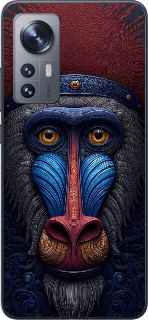 Xiaomi Mi 12 Pro Uyumlu Şeffaf Kılıf Tablo 4 Tasarımlı