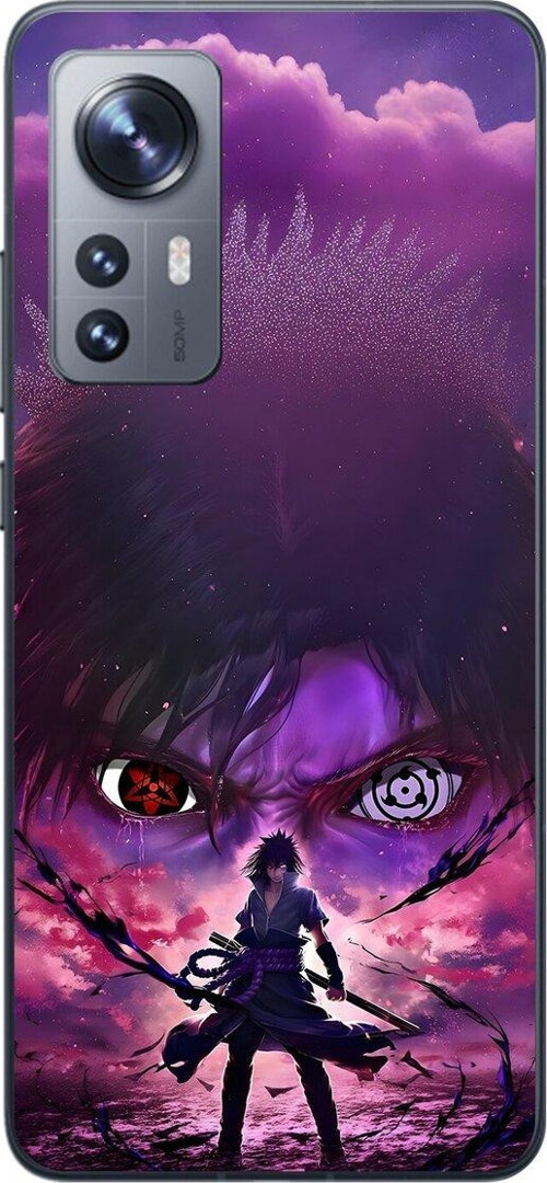 Xiaomi Mi 12 Uyumlu Şeffaf Kılıf Naruto Sasuke Tasarımlı