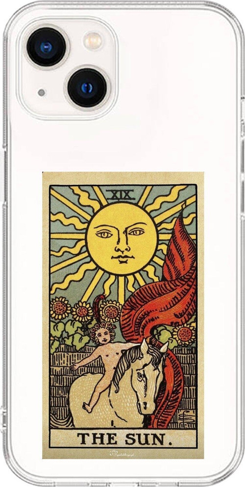 İphone 13 Mini Uyumlu Şeffaf Kılıf The Sun Tasarımlı