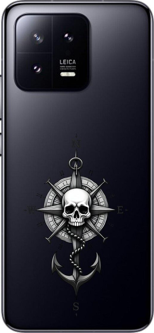 Xiaomi Mi 13 Uyumlu Şeffaf Kılıf Pirate 5 Tasarımlı