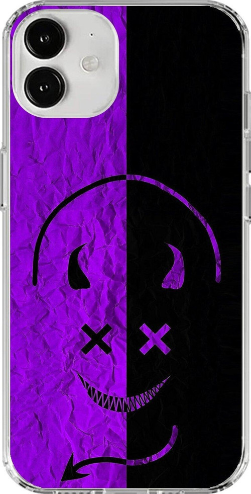 İphone 12 Uyumlu Şeffaf Kılıf Devil 3 Tasarımlı