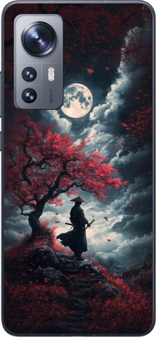 Xiaomi Mi 12 Uyumlu Şeffaf Kılıf Samurai 2 Tasarımlı