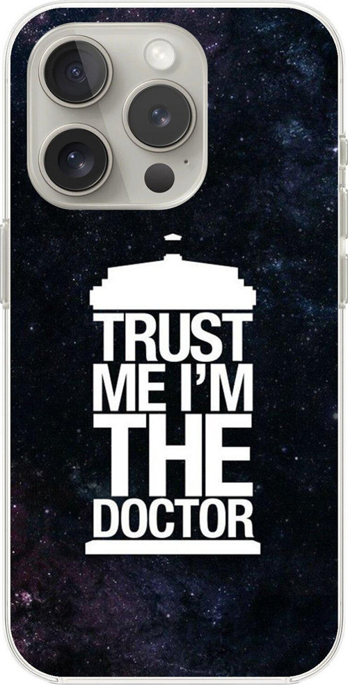 İphone 14 Pro Uyumlu Şeffaf Kılıf Doctor Who Tasarımlı