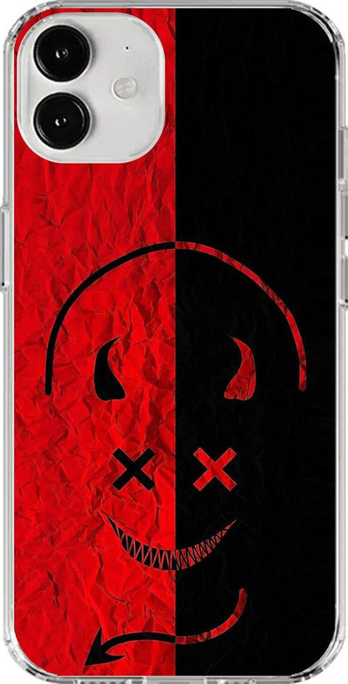 İphone 12 Uyumlu Şeffaf Kılıf Devil 2 Tasarımlı
