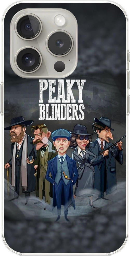İphone 14 Pro Uyumlu Şeffaf Kılıf Peaky Blinders Tasarımlı