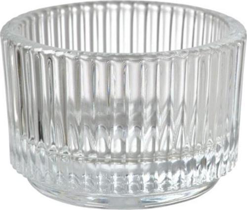 Aşçıbaşı Fınsmak Tealight Mumluk, Saydam Cam 3 Adet