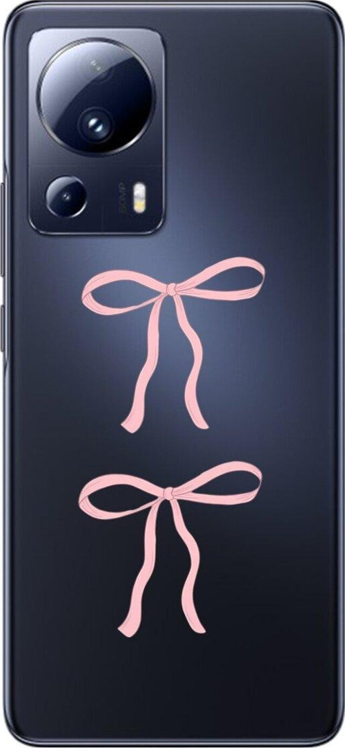 Xiaomi Mi 13 Lite Uyumlu Şeffaf Kılıf Kurdele 1 Tasarımlı