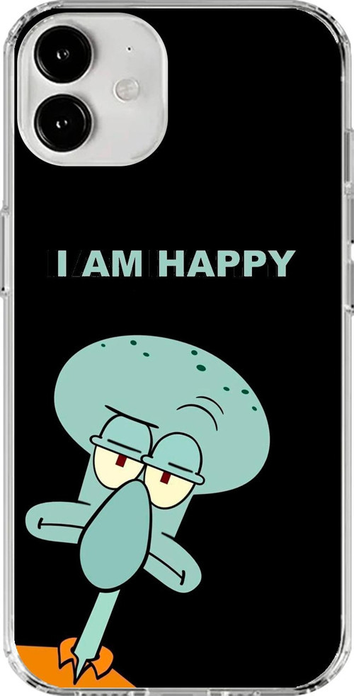 İphone 12 Mini Uyumlu Şeffaf Kılıf Sponge Bob Tasarımlı 3