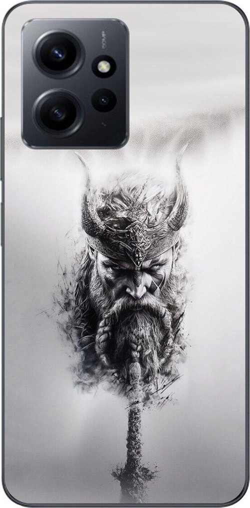 Xiaomi Redmi Note 12 Uyumlu Şeffaf Kılıf Nordic 2 Tasarımlı