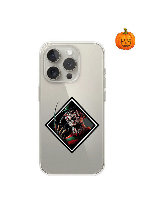 Ppkin Dali Design İphone 14 Pro Uyumlu Şeffaf Kılıf Horror 2 Tasarımlı