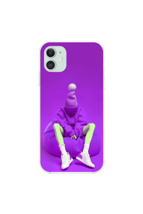 İphone 11 Uyumlu Şeffaf Kılıf No Face 6 Tasarımlı