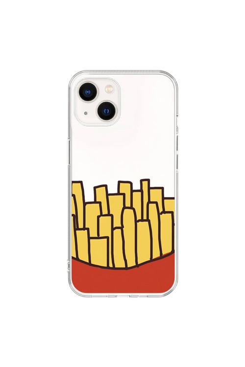 İphone 13 Mini Uyumlu Şeffaf Kılıf Fast Food 5 Tasarımlı