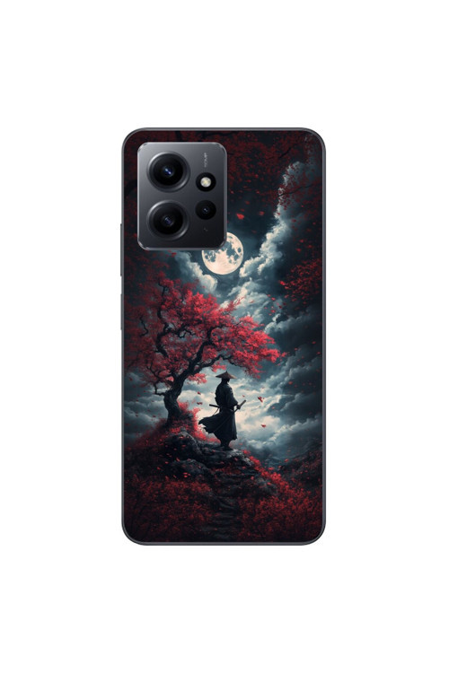 Xiaomi Redmi Note 12 Uyumlu Şeffaf Kılıf Samurai 2 Tasarımlı