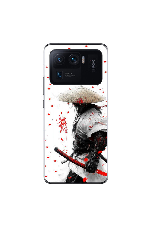 Xiaomi Mi 11 Pro Uyumlu Şeffaf Kılıf Samurai 1 Tasarımlı