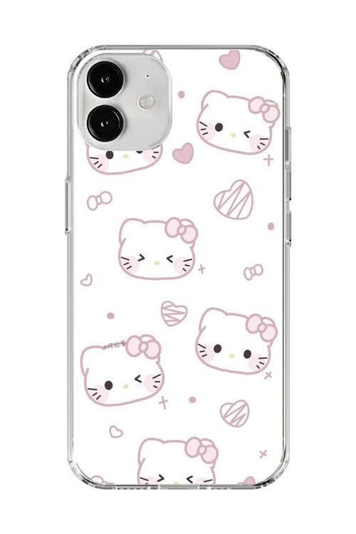 İphone 12 Uyumlu Şeffaf Kılıf Hello Kitty Tasarımlı