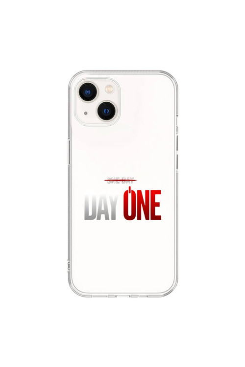 İphone 14 Uyumlu Şeffaf Kılıf One Day/Day One Tasarımlı