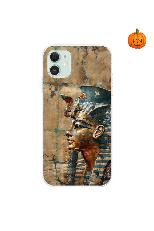İphone 11 Uyumlu Şeffaf Kılıf Antik Mısır 6 Tasarımlı