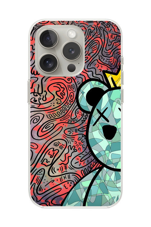 İphone 14 Pro Uyumlu Şeffaf Kılıf Graffiti 12 Tasarımlı