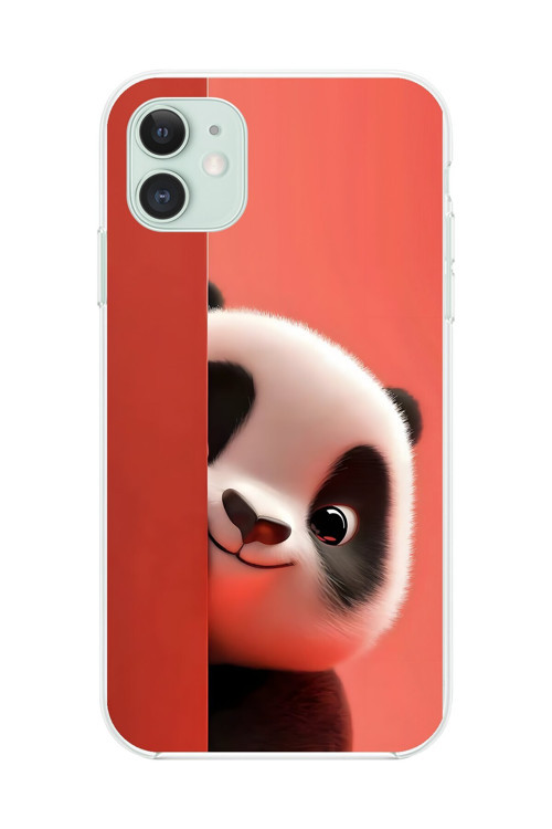 İphone 11 Uyumlu Şeffaf Kılıf 4 Peluş Tasarımlı