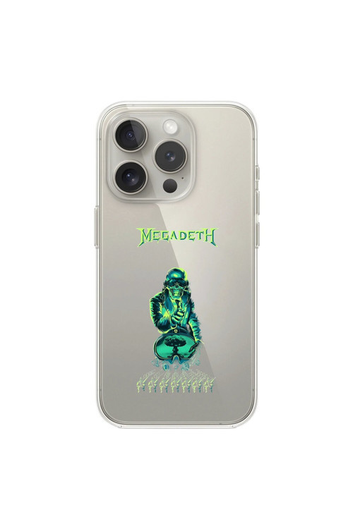 İphone 11 Pro Max Uyumlu Şeffaf Kılıf Mega Death Tasarımlı