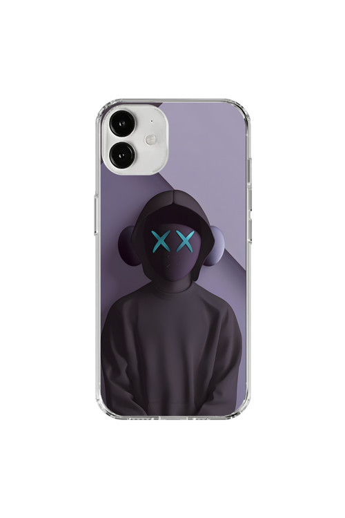 İphone 12 Mini Uyumlu Şeffaf Kılıf No Face 2 Tasarımlı