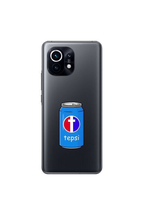 Xiaomi Mi 11 Uyumlu Şeffaf Kılıf Fast Food 1 Tasarımlı