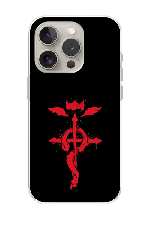 İphone 15 Pro Uyumlu Şeffaf Kılıf Fullmetal Alchemist Tasarımlı 2